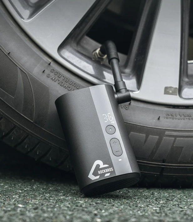 Насос электро ROCKBROS QJCQBM1 мини, Type-C, до 150 PSI; черный 6