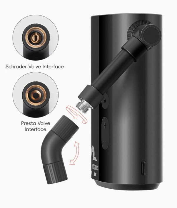 Насос электро ROCKBROS QJCQBM1 мини, Type-C, до 150 PSI; черный 10