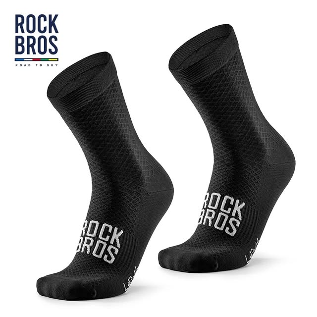 Носки велосипедные ROCKBROS средняя длина; черный 1