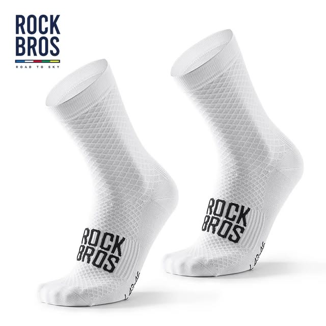 Носки велосипедные ROCKBROS средняя длина; белый 1