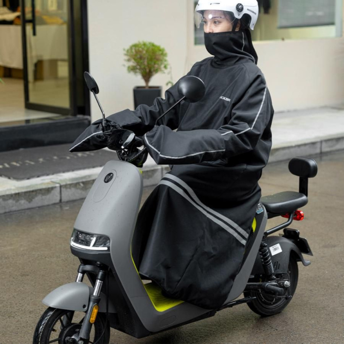 Плащ утепленный с варежками на руль ROCKBROS 5