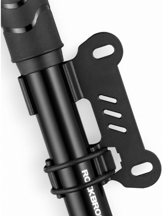 Насос ручной Rockbros компактный алюминиевый с пластиковой ручкой черный. 100psi. Арт. RB_JG-1040BBK 2