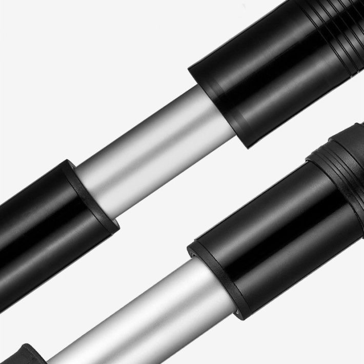 Насос ручной Rockbros компактный алюминиевый с пластиковой ручкой черный. 100psi. Арт. RB_JG-1040BBK 5