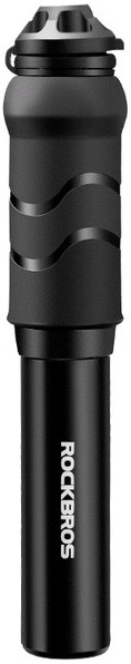 Насос ручной Rockbros компактный алюминиевый с пластиковой ручкой черный. 100psi. Арт. RB_JG-1040BBK 1