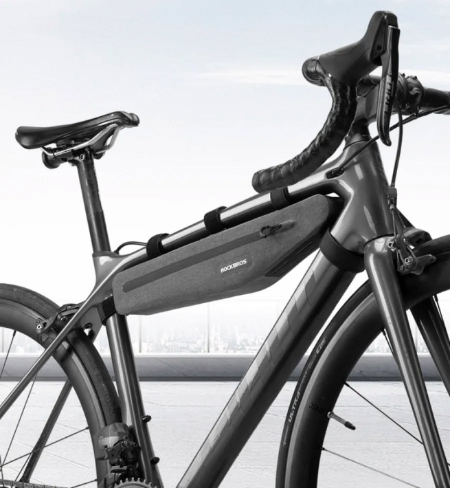 Велосумка ROCKBROS AS-052 на раму, удлиненная, объем 1,5 л; черный 2