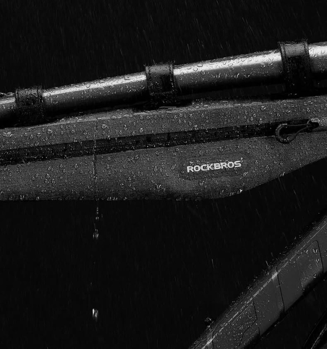 Велосумка ROCKBROS AS-052 на раму, удлиненная, объем 1,5 л; черный 3