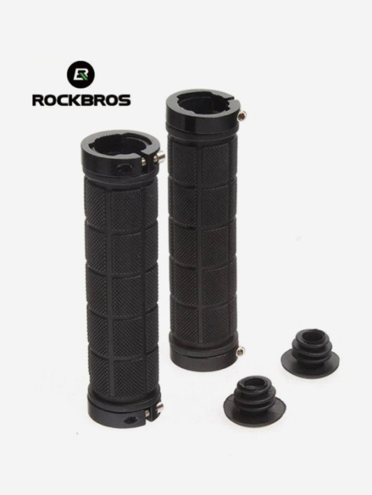 Грипсы ROCKBROS BT1011 с замком; черный / черный 1