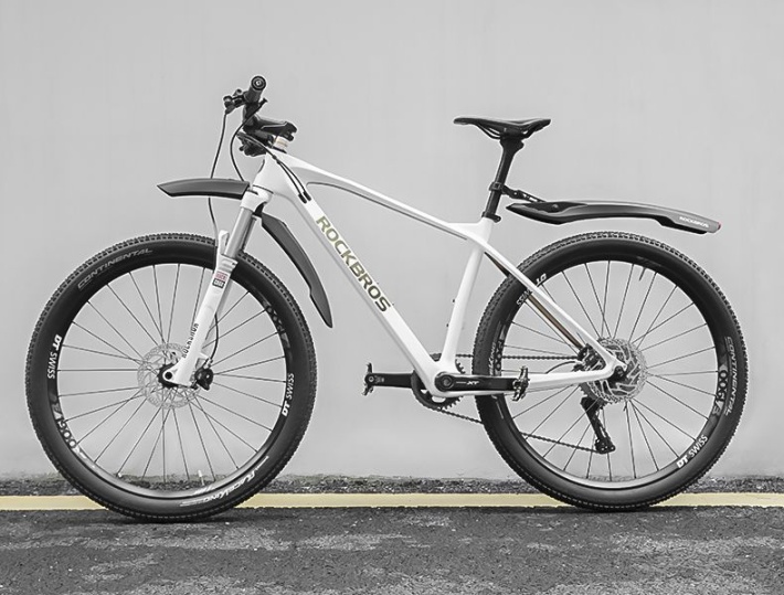 Комплект крыльев ROCKBROS черный, с задним фонарем, арт DNB8001BK 2