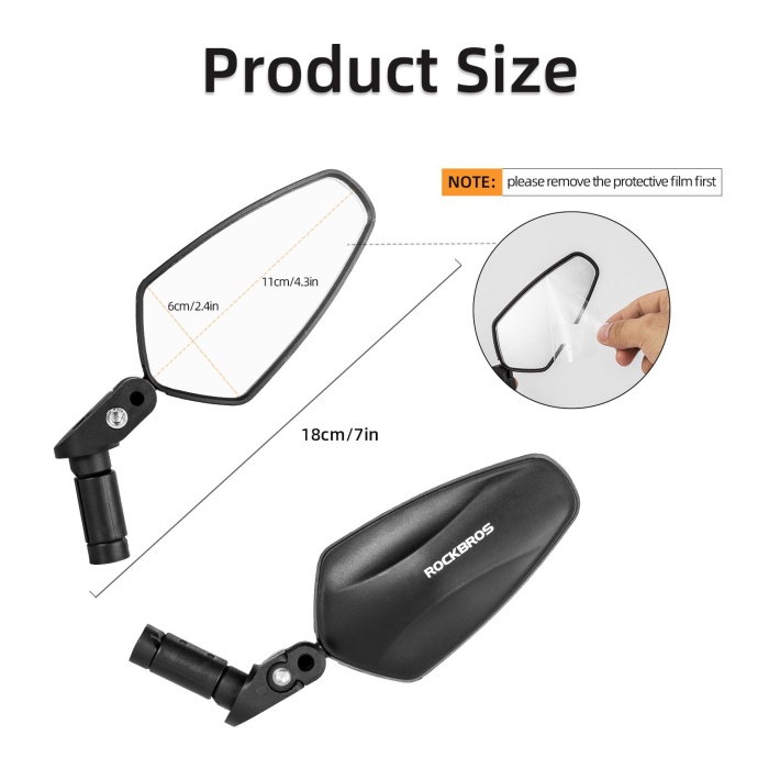 Зеркало в руль ROCKBROS, в форме ромба, арт FK-211 2