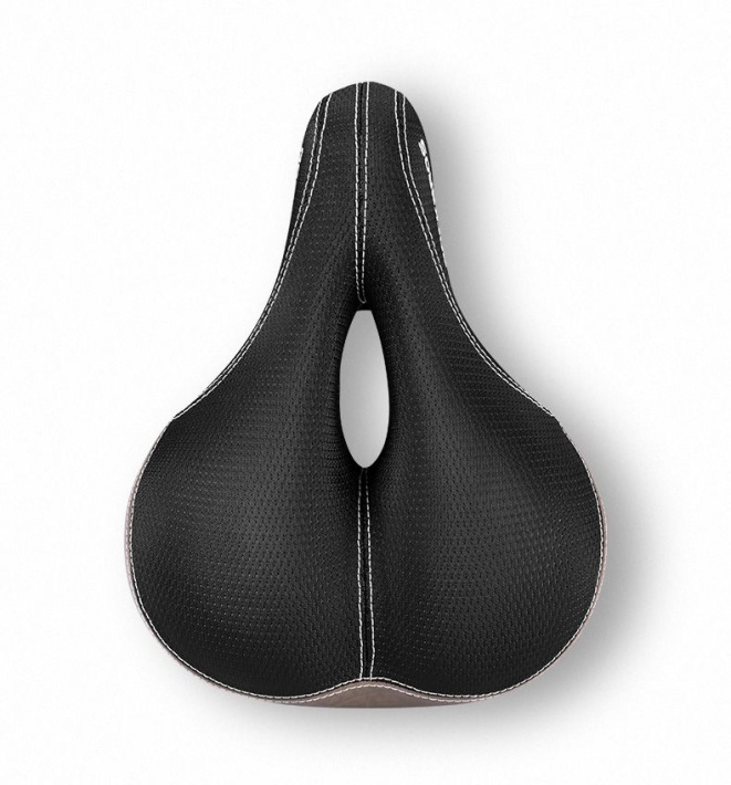 Седло ROCKBROS черное, комфортное с задним фонариком, арт FU-5700L 1