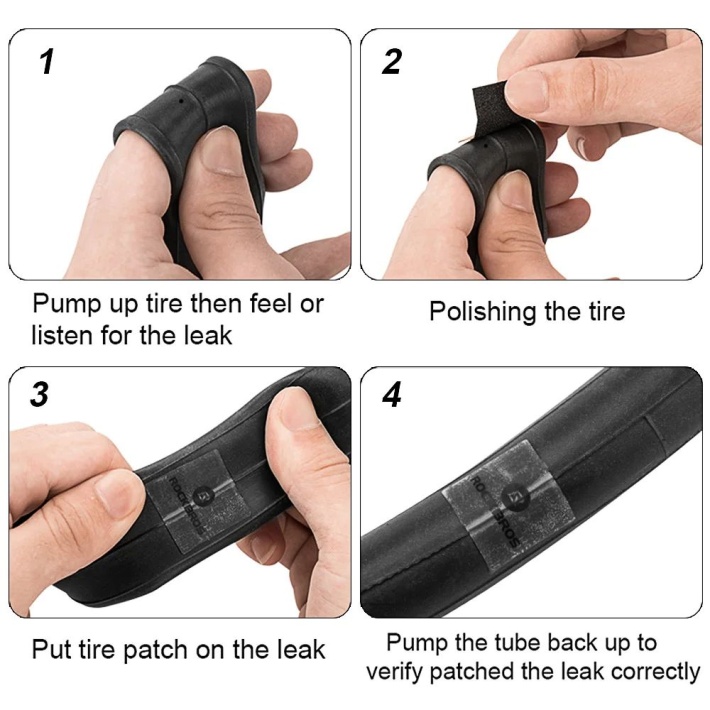 Заплатки ROCKBROS самоклеющие, набор 6 шт 6