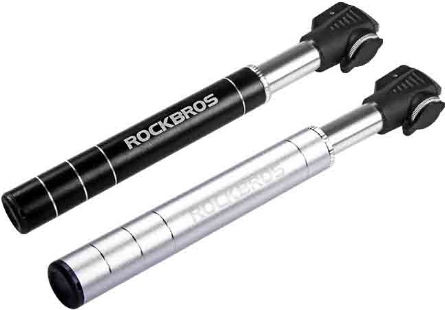 Насос ручной Rockbros ультра компактный фрезерованный алюминиевый черный. 100psi. Арт. RB_JG-1040BBK 2