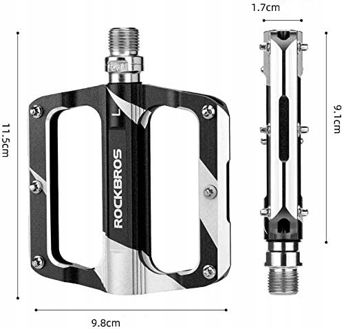 Педали ROCKBROS K306 платфирмы, алюминий; черный 2
