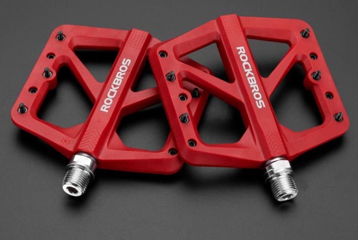 Педали ROCKBROS M906 платформы, нейлон; красный 1