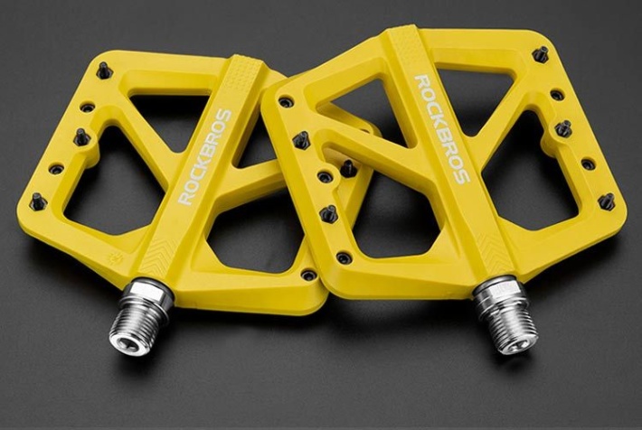 Педали ROCKBROS нейлоновые, желтые 1