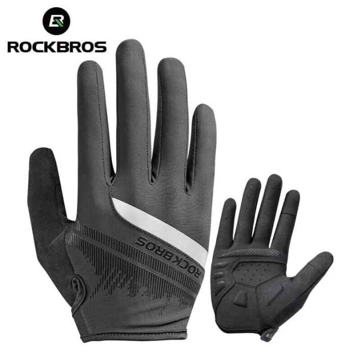 Велоперчатки ROCKBROS Shanghai р. XXL черные. Длинные пальцы. 1